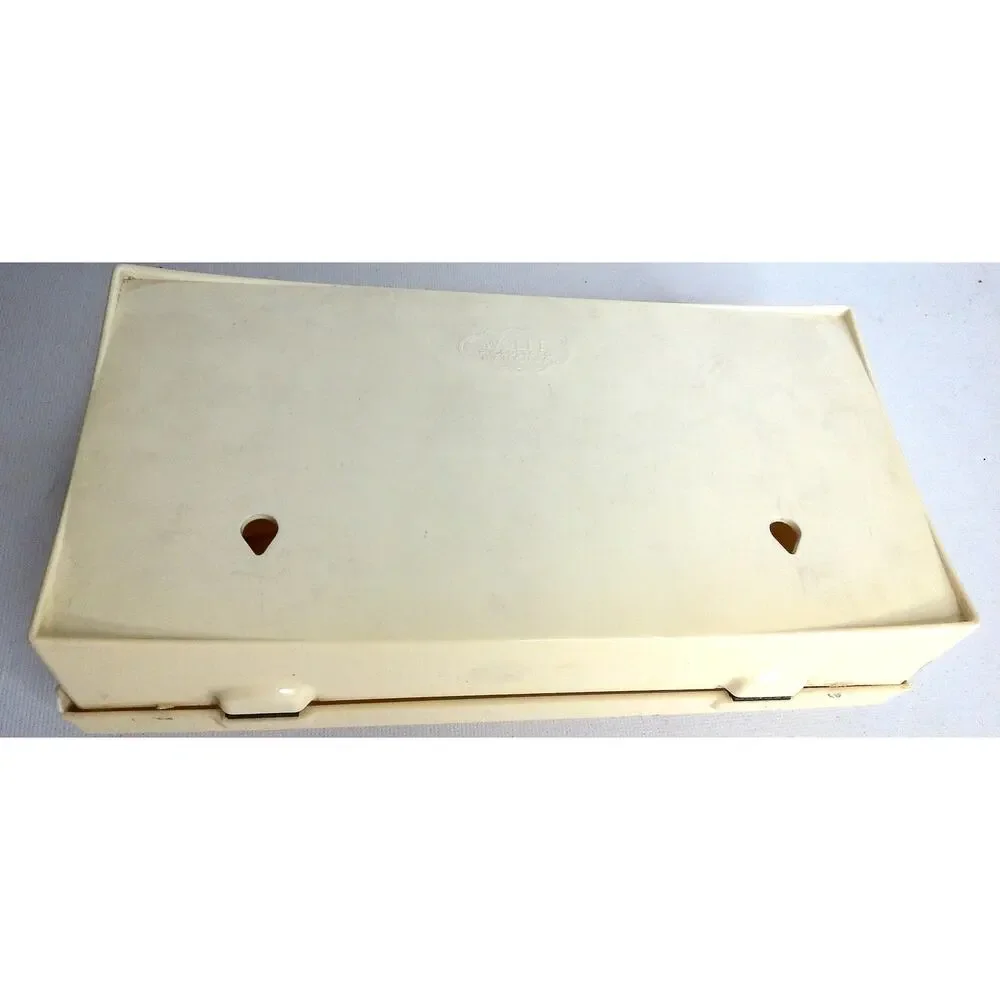 Wolff Products Floral Tissue Box Holder Mid Century Modern Lucite Plastic